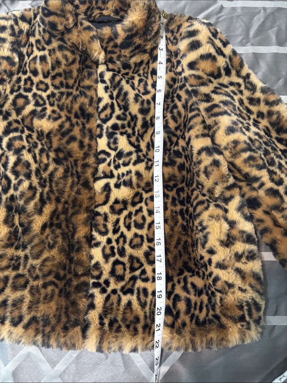 Zara Jacket Faux Fur Leopard Print Size S TRF Collection - Picture 6 of 11